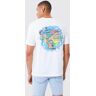 boohoo Chrome Pour Homme Bliksem T-Shirt Met Print, White Medium