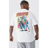 boohoo Oversized Gelicenseerd Avengers T-Shirt, White Extra Small