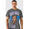 boohoo Oversized Gelicenseerd Snoop Dogg T-Shirt, Charcoal Extra Small