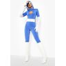 boohoo Halloween Catsuit Met Uitsnijding, Blue 42