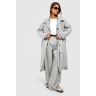 boohoo Jas Met Kraag En Knopen, Grey 40