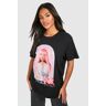 boohoo Nicki Minaj License Printed Oversized T-Shirt, Black Extra Small