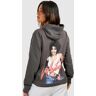 boohoo Whitney Houston Licence Printed Oversized Hoodie, Black Large