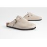 boohoo Gesloten Klompen Met Bont Voering, Beige 36