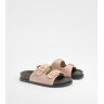 boohoo Contrast Stich Footbed Slider, Light Pink 5