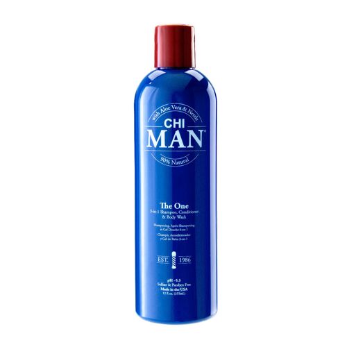 CHI MAN The One 3-in-1 Shampoo, Conditioner & Body Wash  355ml