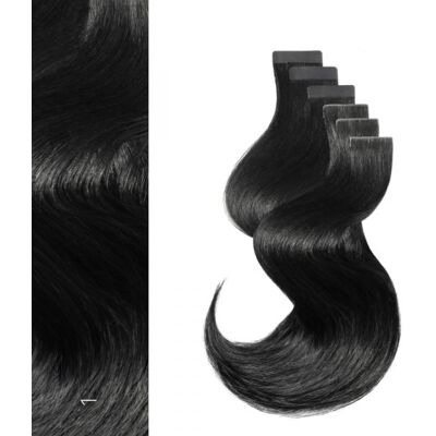 Balmain Easy Invisible Tape Human Hair - 6pcs - #1 55cm Balmain Easy Invisible Tape Human Hair - 6pcs - #1 55cm