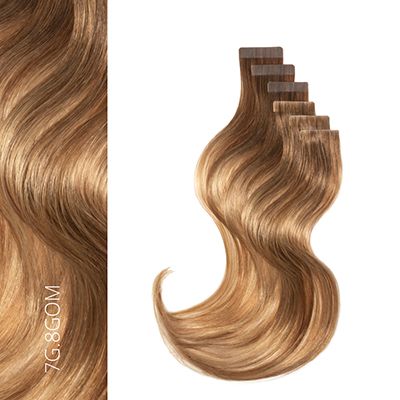 Balmain Easy Invisible Tape Human Hair - 6pcs - #7G.8G OM 55cm Balmain Easy Invisible Tape Human Hair - 6pcs - #7G.8G OM 55cm