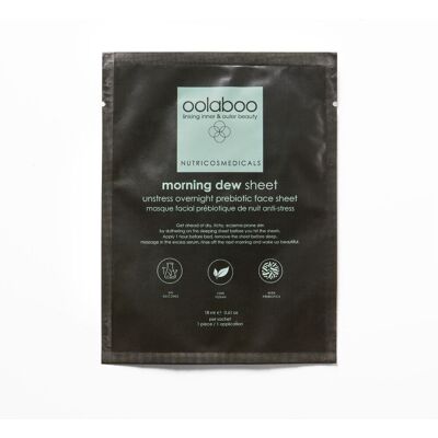 Oolaboo Morning Dew Unstress Overnight Prebiotic Face Sheet 18ml Oolaboo Morning Dew Unstress Overnight Prebiotic Face Sheet 18ml
