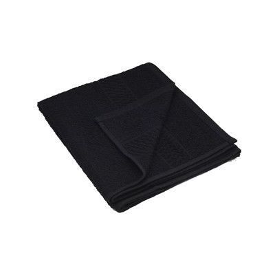Bob Tuo Katoenen Handdoek Zwart 50x85cm Bob Tuo Katoenen Handdoek Zwart 50x85cm