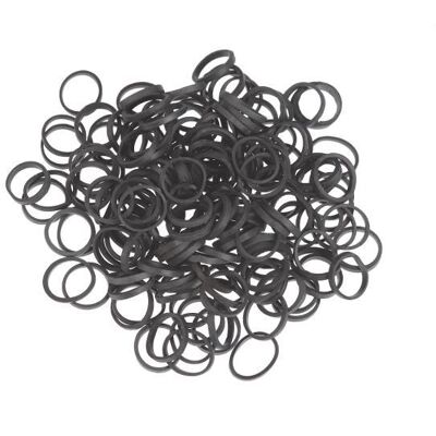 Sibel Mini Elastiekjes - Zwart - Haaraccessoires Sibel Mini Elastiekjes - Zwart - Haaraccessoires