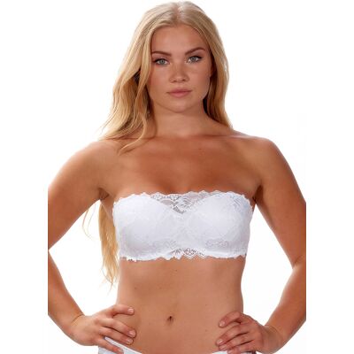 After Eden Anna - Strapless bandeau beha Wit After Eden Anna - Strapless bandeau beha Wit
