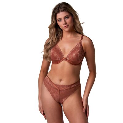 After Eden Mexy - String met strap detail Bruin After Eden Mexy - String met strap detail Bruin