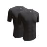 Falcon - Hugh O-neck 2Pack - Zwarte T-shirts Zwart S Heren