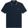 Fred Perry - Twin Tipped Shirt - Donkerblauwe Polo Heren Navy XXL Heren