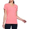 Under Armour - Threadborne Train Twist V-Neck - Fitness Shirt Roze XS Dames