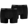 Puma - Basic Boxer 2P - Zwarte Boxershorts Zwart M Heren