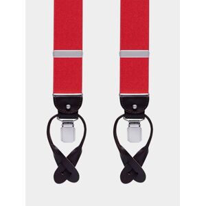 Profuomo Bretels Rood BRACES LUXE 35MM SOLID RED PP1L00001C/600 Rood Nvt Mannen