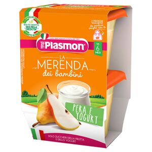 Plasmon kindersnack natuurlijke smaken peer aseptische yoghurt 2 x 120 g