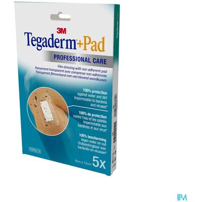 3M Tegaderm + Pad 9x15cm - Pleisters 3M Tegaderm + Pad 9x15cm - Pleisters
