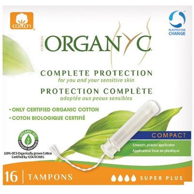 Organyc Biologische Tampons Super Plus - 16 Stuks Organyc Biologische Tampons Super Plus - 16 Stuks