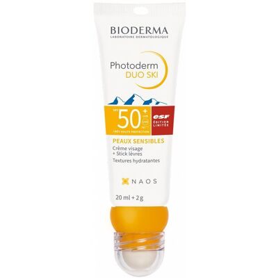 Bioderma Duo Ski SPF50+ Zonnebrandcrème & Lippenbalsem - Zonbescherming Bioderma Duo Ski SPF50+ Zonnebrandcrème & Lippenbalsem - Zonbescherming