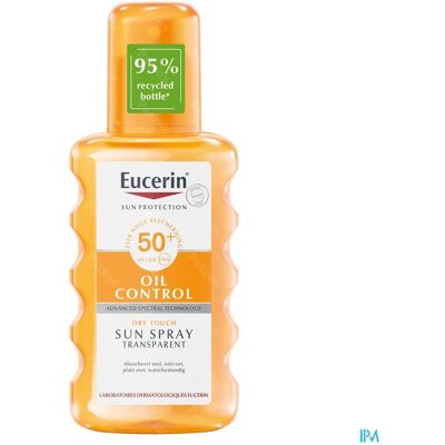 Eucerin Sun Oil Control SPF50+ Dry Touch Spray Transparent 200ml Eucerin Sun Oil Control SPF50+ Dry Touch Spray Transparent 200ml