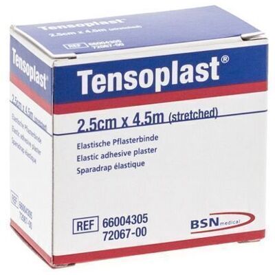 BSN Medical Tensoplast - Elastische kleefverband 2,5cm x 4,5m BSN Medical Tensoplast - Elastische kleefverband 2,5cm x 4,5m