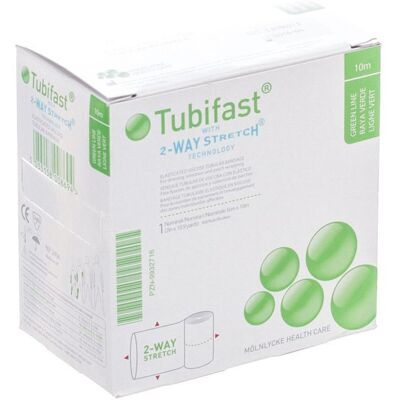 Mölnlycke Tubifast 2-Way Stretch Groene Verband Mölnlycke Tubifast 2-Way Stretch Groene Verband