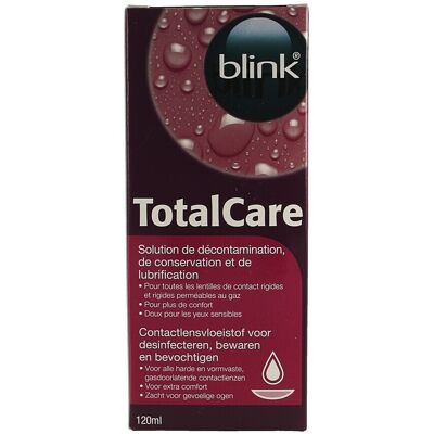 AMO Blink TotalCare Oplossing voor contactlenzen - Desinfecteert, Onderhoudt, 120ml AMO Blink TotalCare Oplossing voor contactlenzen - Desinfecteert, Onderhoudt, 120ml