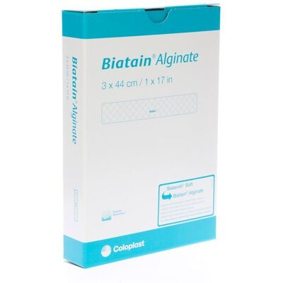 Coloplast Biatain Alginate Ag 3 cm x 44 - Verband Coloplast Biatain Alginate Ag 3 cm x 44 - Verband
