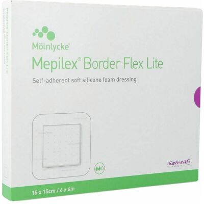 Molnlycke Lite 15x15mm Siliconen Schuimverband Molnlycke Lite 15x15mm Siliconen Schuimverband
