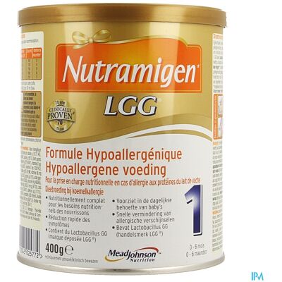 Nutramigen Hypoallergeen Babymelk 0-6 maanden 400g Nutramigen Hypoallergeen Babymelk 0-6 maanden 400g