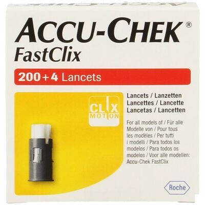 Accu Check FastClix Lancetten Doos 204 - Bloedsuiker Test Accu Check FastClix Lancetten Doos 204 - Bloedsuiker Test