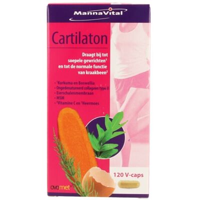 Mannavital Cartilaton 120 Vegetarische Capsules - Voedingssupplement Mannavital Cartilaton 120 Vegetarische Capsules - Voedingssupplement