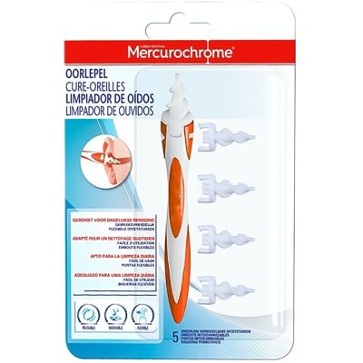 Mercurochrome Cure-Oreilles + Verwisselbare Tips - Verzorging Mercurochrome Cure-Oreilles + Verwisselbare Tips - Verzorging