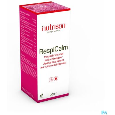Nutrisan Respicalm Siroop - Ademhalingsondersteuning Nutrisan Respicalm Siroop - Ademhalingsondersteuning