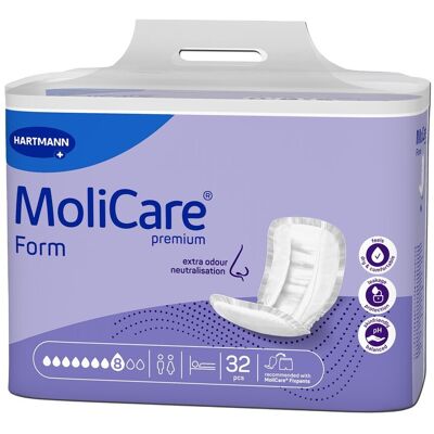 MoliCare Premium Form Super Plus 8 Druppels - Incontinentiepads MoliCare Premium Form Super Plus 8 Druppels - Incontinentiepads