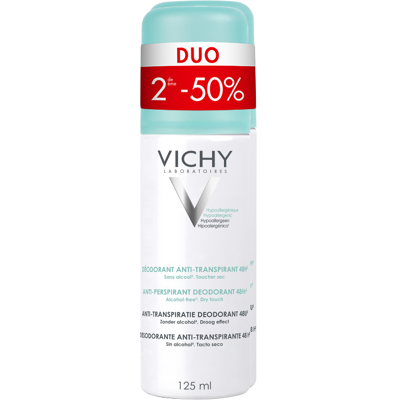Vichy Anti-transpiratie Deodorant 48u Promo 2x125ml Vichy Anti-transpiratie Deodorant 48u Promo 2x125ml