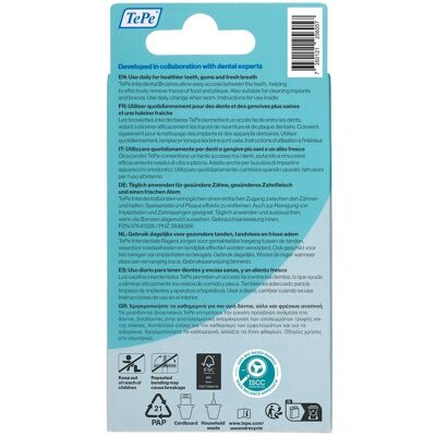 Tepe Interdental Brush 0,70mm Yellow 6 Tepe Interdental Brush 0,70mm Yellow 6