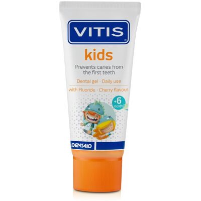 Vitis Kids Kersensmaak Gel Tandenpasta - Tandenpasta Vitis Kids Kersensmaak Gel Tandenpasta - Tandenpasta