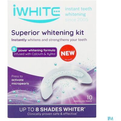 Iwhite Superior Whitening Kit - Bleekset, Veilig, Direct, 8 Tinten, Thuisgebruik Iwhite Superior Whitening Kit - Bleekset, Veilig, Direct, 8 Tinten, Thuisgebruik
