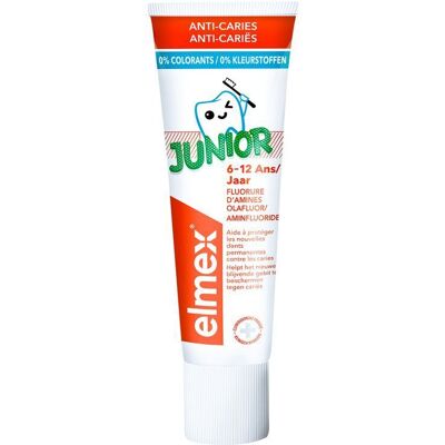 Elmex Junior Fluoride Tandpasta - Anti Cariës Kinderen 2x75ml Elmex Junior Fluoride Tandpasta - Anti Cariës Kinderen 2x75ml