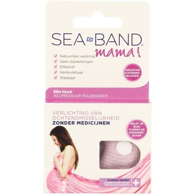 Sea-Band Mama Roze Polsbandjes - Misselijkheid Verlichting Sea-Band Mama Roze Polsbandjes - Misselijkheid Verlichting