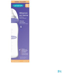 Lansinoh Glazen Babyfles - NaturalWave 240ml Lansinoh Glazen Babyfles - NaturalWave 240ml