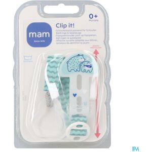 MAM Clip-It Zuigspeenclip 6 Stuks Veelkleurig MAM Clip-It Zuigspeenclip 6 Stuks Veelkleurig