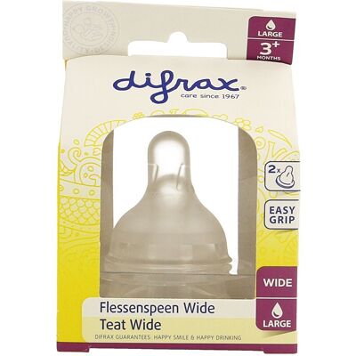 Difrax Babyfles Tuit Wide Medium - Natuurlijke Voeding - Babyfles Tuit en Zuigfles Difrax Babyfles Tuit Wide Medium - Natuurlijke Voeding - Babyfles Tuit en Zuigfles