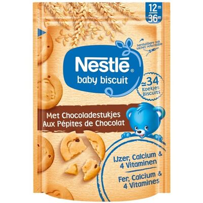 Nestle Baby Biscuit Chocoladestukjes Baby 12+ Maanden 150g Nestle Baby Biscuit Chocoladestukjes Baby 12+ Maanden 150g