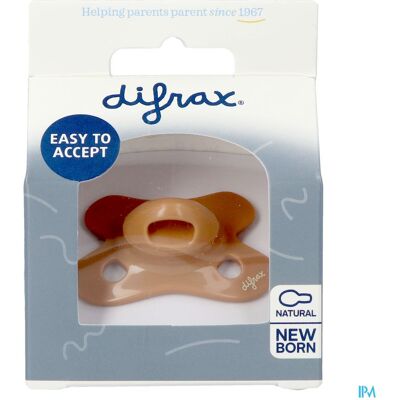 Difrax Fopspeen Natural Newborn Uni Caramel Difrax Fopspeen Natural Newborn Uni Caramel
