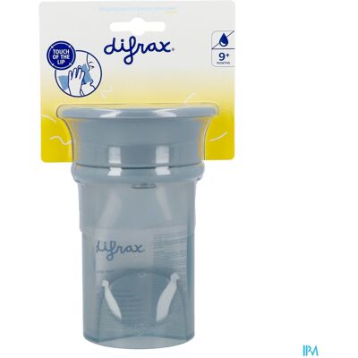 Difrax Anti-Lek Beker 360 Graden Stone 250ml Difrax Anti-Lek Beker 360 Graden Stone 250ml